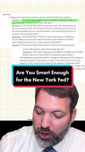 Can You Pass the Numeracy Test for the New York Fed?