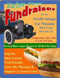 Chamber Of Commerce Fundraiser For The Terrill Antique Car Museum Museum Fundraiser Beef Hot Dogs Fundraising