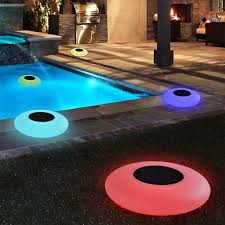 Reactionnx Solar Floating Swimming Pool Light With Remote Control Outdoor Color Changing Waterproof Led Lights Globe Lamps For Garden Pool Patio Party Decoration Flying Saucer Walmart Com Walmart Com