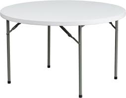48rd White Plastic Fold Table Dad Ycz 122r Gg In 2020 Folding Table Flash Furniture Round Folding Table