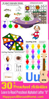 Learn To Read Preschool Letter U Happy And Blessed Home