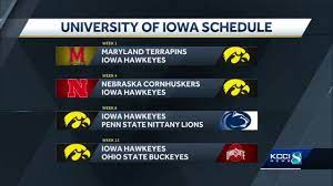 Iowa Hawkeyes Release Revised 2020 Football Schedule Youtube