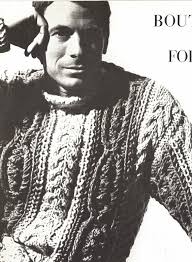 Aran Bulky • 1960s Fisherman's Knitting Cabled Irish Sweater Pullover Top  Pattern • Vintage Vogue Knit • 1961 Man's Men's Digital PDF