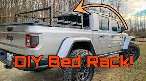 Use your desired length of plywood for the base and build your metal hinges. Building An Overland Bed Rack For My Jeep Gladiator Youtube
