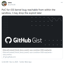 Roblox jailbreak dance youtube : Ios Jailbreaking Simo36 Releases Poc Of Vulnerability Allowing For Arbitrary Code Execution On Ios 14 1 Coolstar Advises Users To Stay On This Version Save Blobs Wololo Net