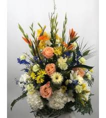 Send flowers, plants, balloons, bears, and roses to anywhere in houston, tx, on occasions such as birthdays, weddings, anniversary, get well soon, congratulations, thank you, sympathy, or just because. Funeral Sympathy Flowers Blue Iris Florist Houston Tx Florist