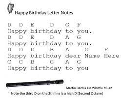 Simply follow the colored bars and you'll be playing happy birthday instantly! Happy Birthday Sheet Music And Tin Whistle Notes Piano Music Easy Piano Music With Letters Piano Songs