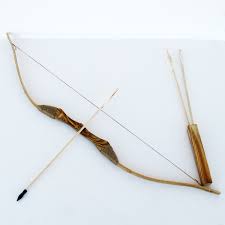 Small kids made bow and arrow from bamboo primitive skills. Other Outdoor Toys Structures Traditional Wooden Bow With 3 Arrows And Quiver Kids Toy Archery Bow Diy Set Kit Com