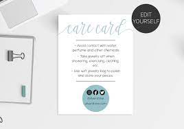 Care.com is an online marketplace for childcare, senior care, special needs care, tutoring, pet care, and housekeeping through membership in. Care Card Care Instructions Card Care Card Template Jewelry Care Card Insert Printable Care Cards Instant Download 100 Editable In 2021 Card Template Cards Jewelry Care
