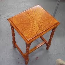 Side Table Faux Grained With Vinegar Paint Table Vinegarpaint Paintedfinish Folkart Graining Ringcut Fur Painted Furniture American Furniture Furniture