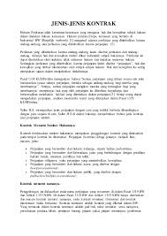 Masa kontrak dan harga yang disepakati harus tercantum di surat perjanjian sewa rumah. Jenis Jenis Kontrak