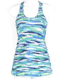 Lululemon Athletica Women Green Blue Light Purple White Athletic Sport