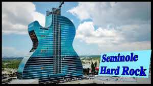 4703 sw 72nd ave miami fl 33155 p. Guitar Shaped Hotel Seminole Hard Rock Hollywood Fl At Night By Drone Youtube