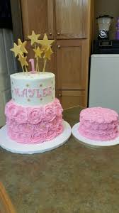 First Birthday Cake Flavor Ideas Twinkle Twinkle Little Star 1st Birthday Cake And Smash Cake Fun Birthday Party Birthday Party Cake Birthday Cake Girls