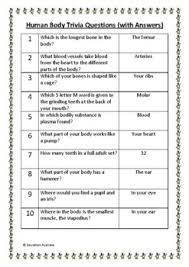 Perhaps it was the unique r. Fun Facts About The Human Body Quiz