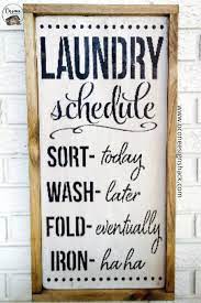 Laundry Schedule Rustic Wood Sign Funny Laundry Decor Laundry Decor Laundry Room Signs Laundry Schedule