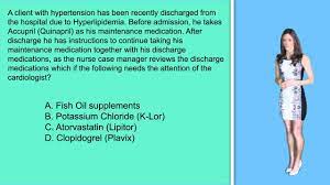 Nclex Question Ace Inhibitor Discharge Instructions Nursing Videos Nclex Questions Nclex