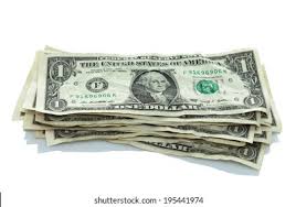 Small Stack Dollar Bills Stock Photo Edit Now 195441974