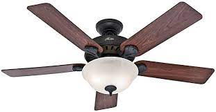 Hunter fan ceiling fans : Amazon Com Hunter Pro S Best Indoor Ceiling Fan With Led Light And Pull Chain Control 52 New Bronze Home Improvement