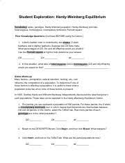 Learn vocabulary, terms, and more with flashcards, games, and other study tools. Bioscn3230 D 1 1 Docx Assignment D 1 Hardy Weinberg Gizmo Read The Explorelearning Enrollment Handout In The Introduction Materials Folder To Learn Course Hero