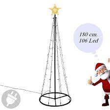 Addobbi per l'albero di natale con i bastoncini del gelato. Albero Di Natale Moderno E Luminoso Da Esterno Alto 180 Cm