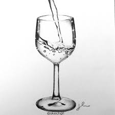 Drawing Sketch Doodle Illustration Of A Wine Glass With Pencil Follow Me On Instagram Skechgrl Art Wine Glass Drawing Wine Glass Wine
