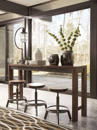 Torjin Brown And Gray Long Counter Height Dining Table In 2020 Counter Height Dining Table Pub Table Pub Table Sets