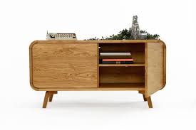 Ibf universal tv stand for tvs up to 65 inch, mid century modern entertainment center with storage shelves, industrial wood and metal media tv console for bedroom living room, grey oak, 55 inch 4.5 out of 5 stars 54 Wood Console Vinyl Record Storage With Doors Sideboard Oak Etsy In 2021 Small Sideboard Low Sideboard Vinyl Record Storage