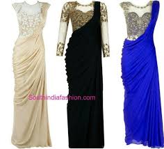 Saree Gowns Saree Gown Saree Designs Saree Blouse Designs