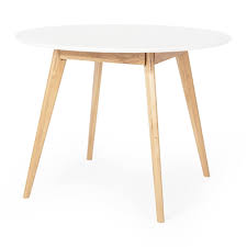 Leaves easily drop down and store under the table to shrink the table to 24 in. Orbit White Round Dining Table Lounge Living