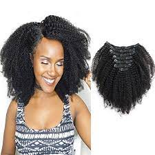 Virgin Brazilian Afro Curly Human Hair Clip In Extensions Curly Clip Ins Curly Hair Styles Naturally Curly Hair Styles