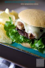Mushroom veggie burgers are packed with healthy wholesome easy to find ingredients and are full for flavor. Sauteed Mushroom Swiss Burger With Caramelized Onions Tried And Tasty