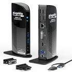 USB 3.0 Universal Laptop Docking Station Dual Monitor for Windows Plugable