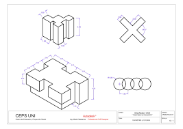 Practica De Clase Nº 01 Autocad Isometric Drawing Interesting Drawings