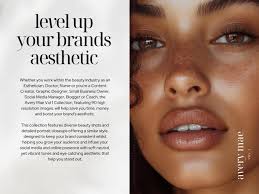 Melanin Beauty Stock Photos, Skincare Images, AI Photography Bundle