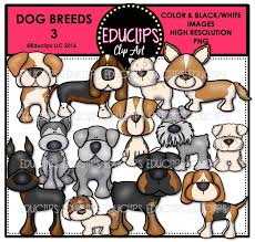 Download Dog Breeds Clip Art Mega Bundle Color And B W Edu Clips