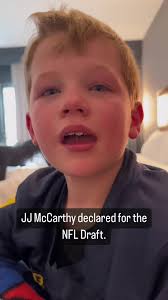 JJ McCarthy, my son Jack, wanted me to send you this video. He's going...
