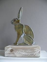 Wooden Hare Tiffany Glas Farbiges Glas Glasmalerei