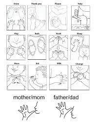 Free Printable Baby Sign Language Chart Novocom Top