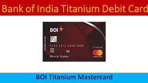 With the mastercard platinum debit card, customers get complimentary access to. Bank Of India Titanium Debit Card Unboxing Youtube