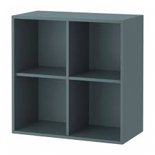 Eket Wall Mounted Shelving Unit W 4 Comp Grey Turquoise Ikea In 2020 Ikea Shelving Unit Eket Ikea Eket