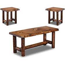 Get 5% in rewards with club o! Amazon Com Rustic Log Coffee And End Table Set Pine And Cedar Honey Pine Furniture Decor