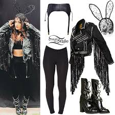 Bebe rexha performs in 2019 credit: Bebe Rexha Fringe Biker Jacket Steal Her Style