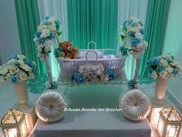 Pilihan tema warna tahun ni, turquoise. Pakej Pelamin Mini Pelamin Buaian Berendoi Gubahan Hantaran Buaian Berendoi Hijau Turquoise Putih
