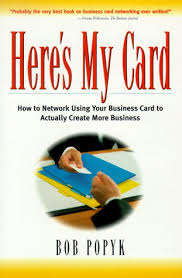 Make business cards online with free shipping. Here S My Card How To Network Using Your Business Card To Actually Create More Business Popyk Bob 9781580631136 Amazon Com Books