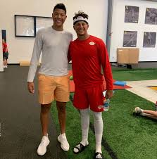 Mahomes will look to return to the super bowl in 2021, but this time he will have another cheerleader by his side. Jackson Mahomes On Instagram Training Camp Day 1 Cheerleading Pictures Kc Chiefs Jackson