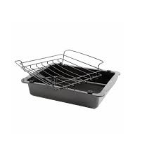 Oster 81046 02 Strathdon 18 Inch Carbon Steel Roaster And Wire Rack Multi Size Black Don T Get Left Behind See This Great Roasting Pan Wire Racks Roaster