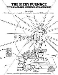 Shadrach meshach and abednego coloring pages are a fun way for kids of all ages to develop creativity, focus, motor skills and color recognition. The Fiery Furnace With Shadrach Meshach And Abednego Sunday School Coloring Pages Sharefaith Kids