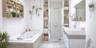 Voici nos conseils pour rendre votre salle de bain plus claire en respectant les normes. Salle De Bains Naturelle Nos Idees Deco Marie Claire