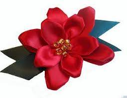 Ribbon Poinsettia Tutorial Fabric Flowers Diy Ribbon Flower Tutorial Flower Crafts